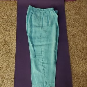 Blue linen pants